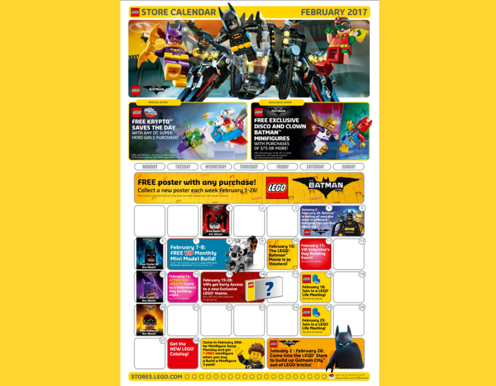 Bricklife all about Lego Lego Store Calendar